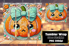 BOLD 20oz Tumbler Wrap for Customization , Cute Pumpkin Product Image 1