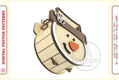 Snowman clutch purse v74 aser cut vector Glowforge file SVG Product Image 9