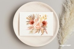 Boho Flowers Watercolor Clipart Bundle Product Image 6