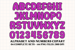 Halloween Alphabet png clipart, halloween letters doodle Product Image 3