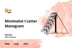 Minimalist Letter Monogram Product Image 1