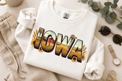 Iowa State Pride PNG, Vintage Farmhouse sublimation Design Product Image 9
