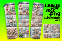 FRESH PNG for 20oz Tumbler Design , Patchwork Product Image 1