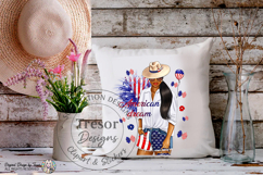 American Dream Patriotic Woman Design 4th of July USA Pride Product Image 10