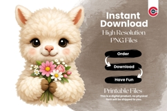 Adorable Baby Animal with Floral Bouquets Product Image 9