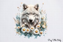 Watercolor Spring Floral Animal Clipart PNG Product Image 1