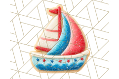 Summer Iced Cookie Clipart PNG, Cute Tropical Cookies Product Image 5
