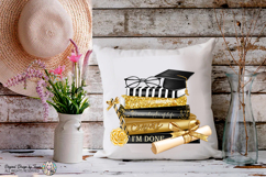 Graduation Books PNG Congrats Grad Gold &amp; black Glam Design Product Image 9