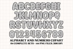 Wizard Magic School Alphabet Clipart, wizard letters doodle Product Image 3