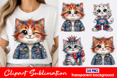 Orange Cat Clipart PNG Product Image 1