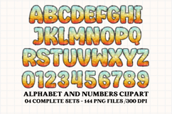 Summer Alphabet clipart, summer letters doodle Product Image 3