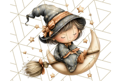Spooky Little Witches Halloween Clipart PNG Product Image 5