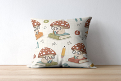 Back-to-School Scholastic Shrooms Seamless Pattern Product Image 9