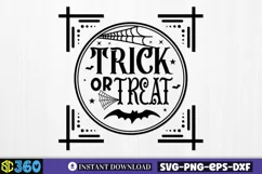 Trick or treat SVG, Vintage Halloween Sign SVG Product Image 2