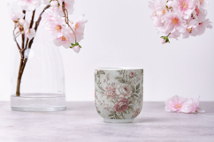 Silver Toile Digital Paper Pack, Vintage Floral Toile Product Image 9