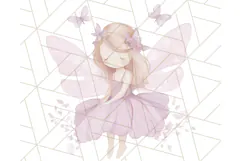 Pastel Purple Fairy Garden Clipart Enchanted Cottagecore Png Product Image 3