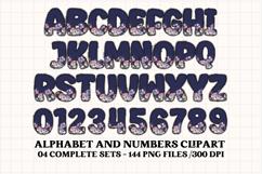 Easter Floral Alphabet &amp; Numbers Seamless Patterns PNG Product Image 4