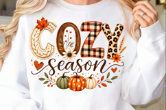 Cozy Season Fall Pumpkin PNG Product Image 1