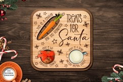 Square Santa Tray Laser Cut | SVG | Glowforge Product Image 2