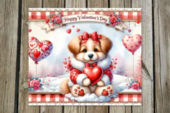 Valentine puppy | 4 love Skinny tumbler designs Product Image 5
