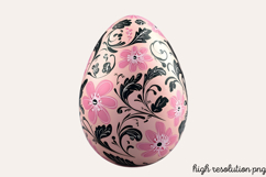 Pink Black Easter Clipart PNG Product Image 1