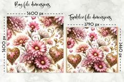 Vintage Floral Lunch Bag Design | Baroque Flowers Lunch Bag Product Image 2