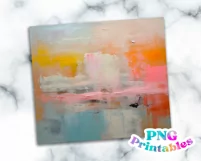 Minimalist Abstract Painting 20 oz Skinny Tumbler Wrap Product Image 2