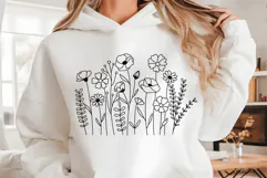 Flower Svg, Flower Meadow Svg, Wildflower Svg, flowers Svg. Product Image 10