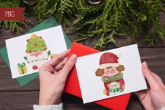 Christmas gnome watercolor kawaii clipart Happy new year Product Image 9