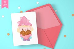 Valentine Gnome watercolor Gnome sublimation kawaii clipart Product Image 9