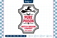 Halloween Poison Label SVG Vintage Apothecary Cut File Product Image 3