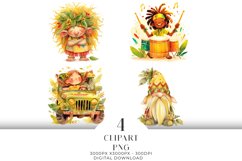 Jamaican Clipart Watercolor PNG Product Image 1