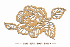 Rose Flower Laser Cut File SVG Product Image 1
