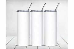 20oz Skinny Tumbler Mockup Full wrap| Full view wrap mockup Product Image 8