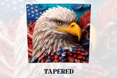 3D Eagle Tumbler Wrap | 4th of July | 3D Tumbler Wrap Product Image 4