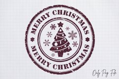Christmas Post Stamps Merry christmas PNG Product Image 1