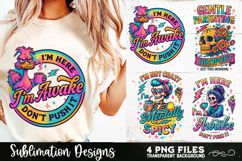 Funny Skeletons Sarcastic Retro PNG Sublimation Product Image 2