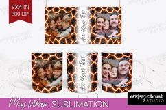 Animal Print Photo Mug Wrap PNG - Wild Animal Picture Frame Product Image 1