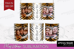 Animal Print Photo Mug Wrap PNG - Wild Animal Picture Frame Product Image 1