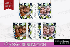 Eucalyptus Photo Mug Wrap PNG - Botanical Picture Frame Mug Product Image 1