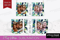Eucalyptus Photo Mug Wrap PNG - Botanical Picture Frame Mug Product Image 1