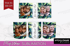 Eucalyptus Photo Mug Wrap PNG - Botanical Picture Frame Mug Product Image 1