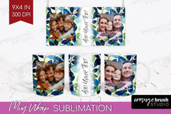 Eucalyptus Photo Mug Wrap PNG - Botanical Picture Frame Mug Product Image 1