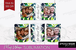 Eucalyptus Photo Mug Wrap PNG - Botanical Picture Frame Mug Product Image 1