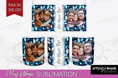 Eucalyptus Photo Mug Wrap PNG - Botanical Picture Frame Mug Product Image 1