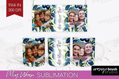 Eucalyptus Photo Mug Wrap PNG - Botanical Picture Frame Mug Product Image 1