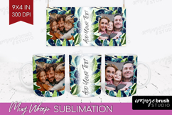Eucalyptus Photo Mug Wrap PNG - Botanical Picture Frame Mug Product Image 1