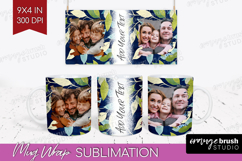Eucalyptus Photo Mug Wrap PNG - Botanical Picture Frame Mug Product Image 1