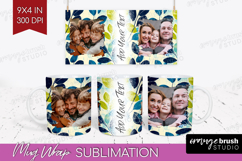 Eucalyptus Photo Mug Wrap PNG - Botanical Picture Frame Mug Product Image 1