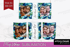 Eucalyptus Photo Mug Wrap PNG - Botanical Picture Frame Mug Product Image 1